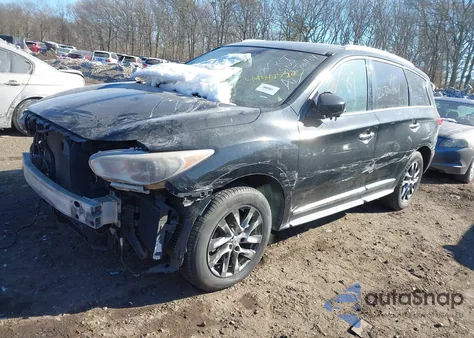 2013 Infiniti Jx35 z USA, uszkodzony, nr VIN 5N1AL0MM0DC303045